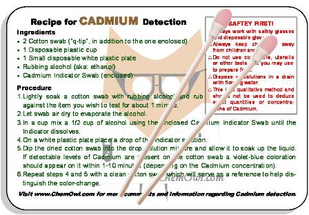 Cadmium Test Kit