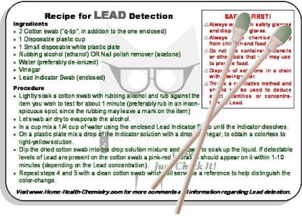 Lead Test Kit