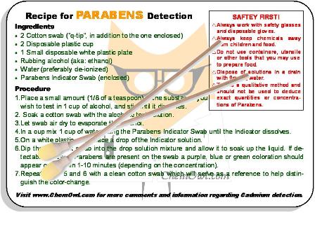 Parabens Test Kit